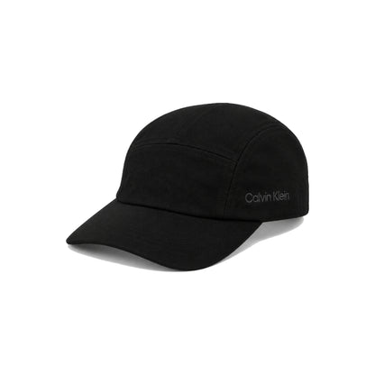 Calvin Klein Terry Tennis Adjustable Cap with Tonal Logo In Black