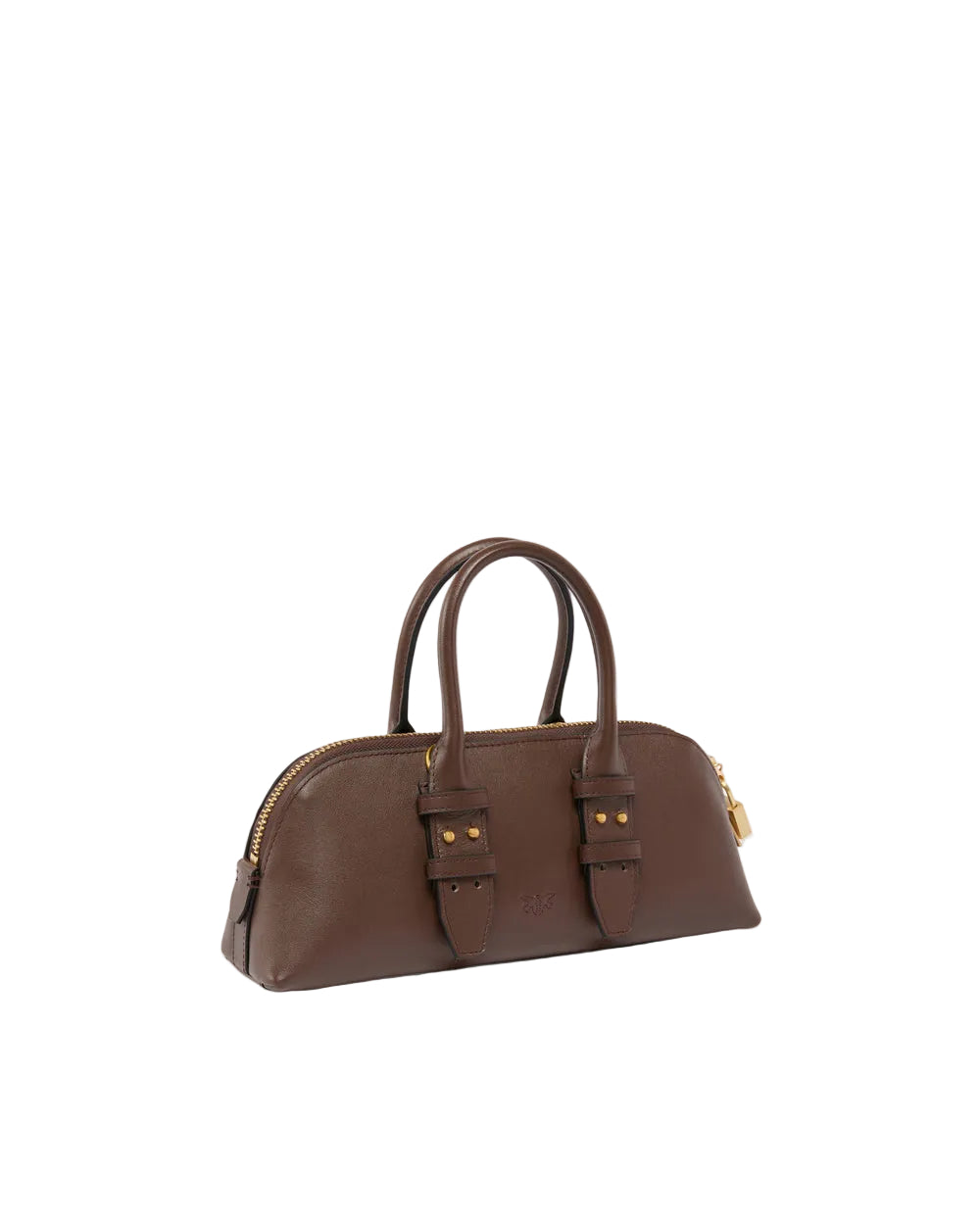 Pinko Escape Small Leather Bag in Brown