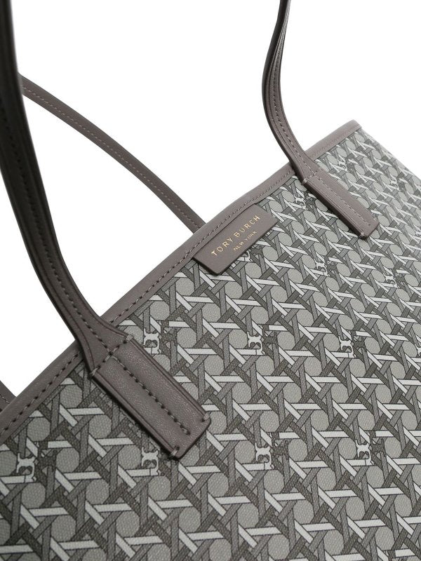 Tory Burch Monogram-pattern coated-canvas tote