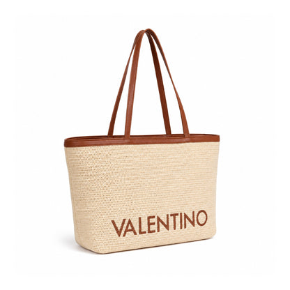 Valentino Bags Maiam Tote Bag in Naturale / Cuoio