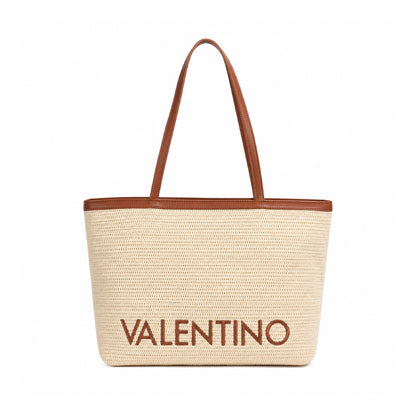 Valentino Bags Maiam Tote Bag in Naturale / Cuoio
