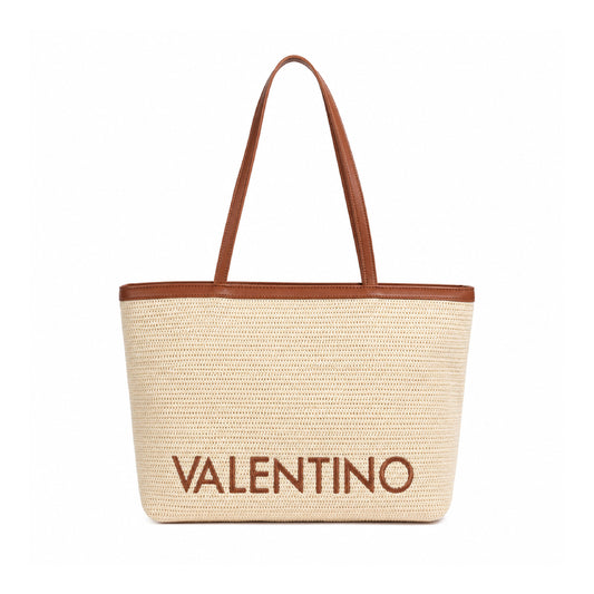 Valentino Bags Maiam Tote Bag in Naturale / Cuoio