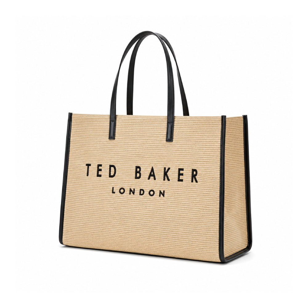 Ted Baker Pallmer Faux Raffia Large Icon Bag