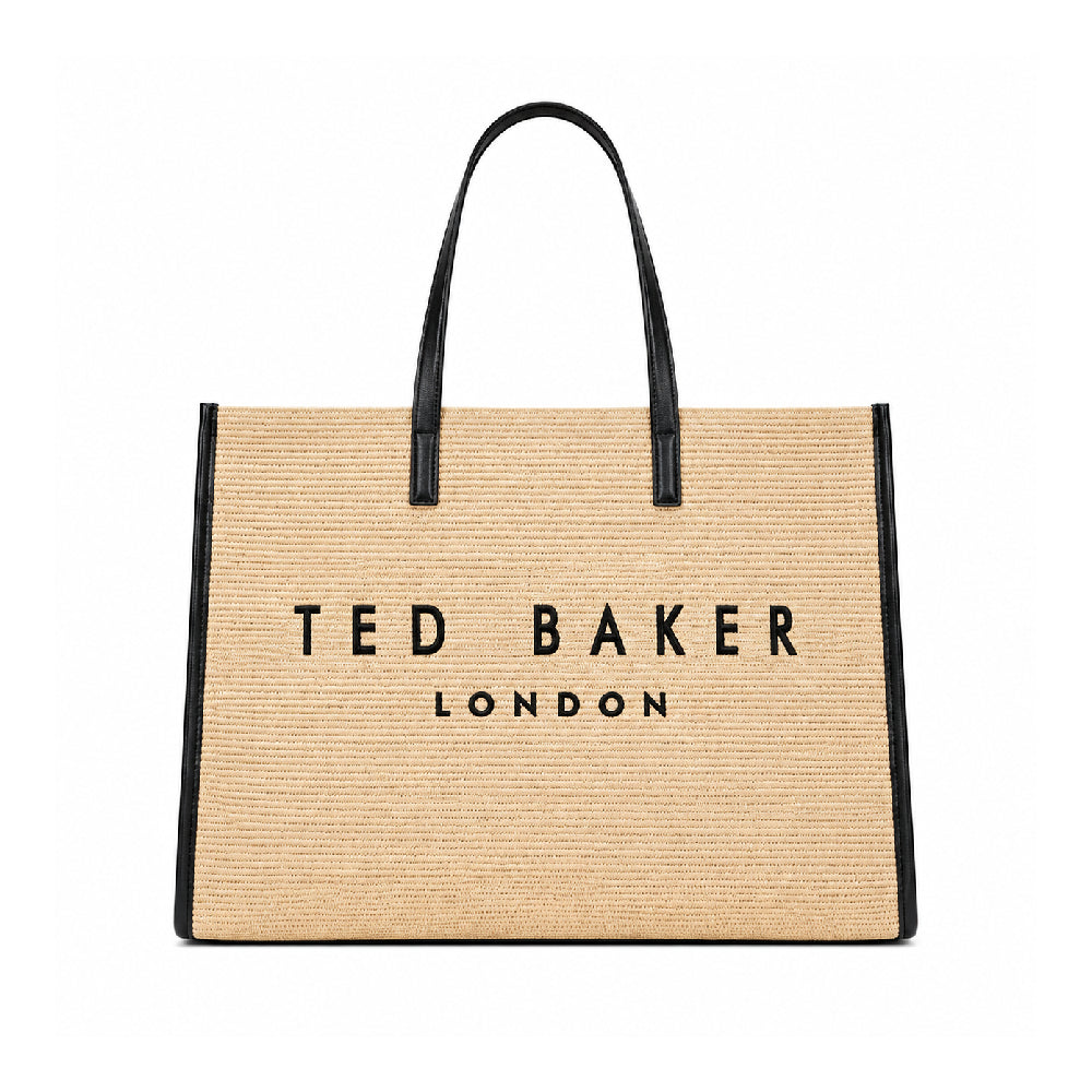 Ted Baker Pallmer Faux Raffia Large Icon Bag