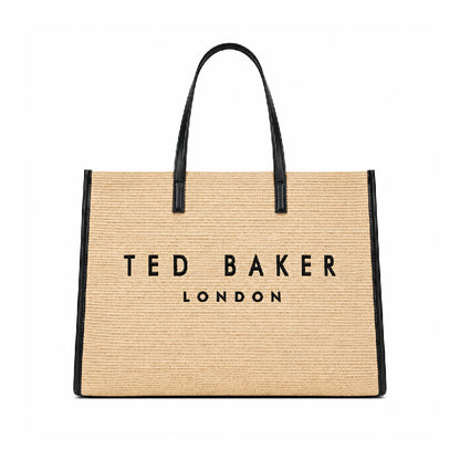 Ted Baker Pallmer Faux Raffia Large Icon Bag