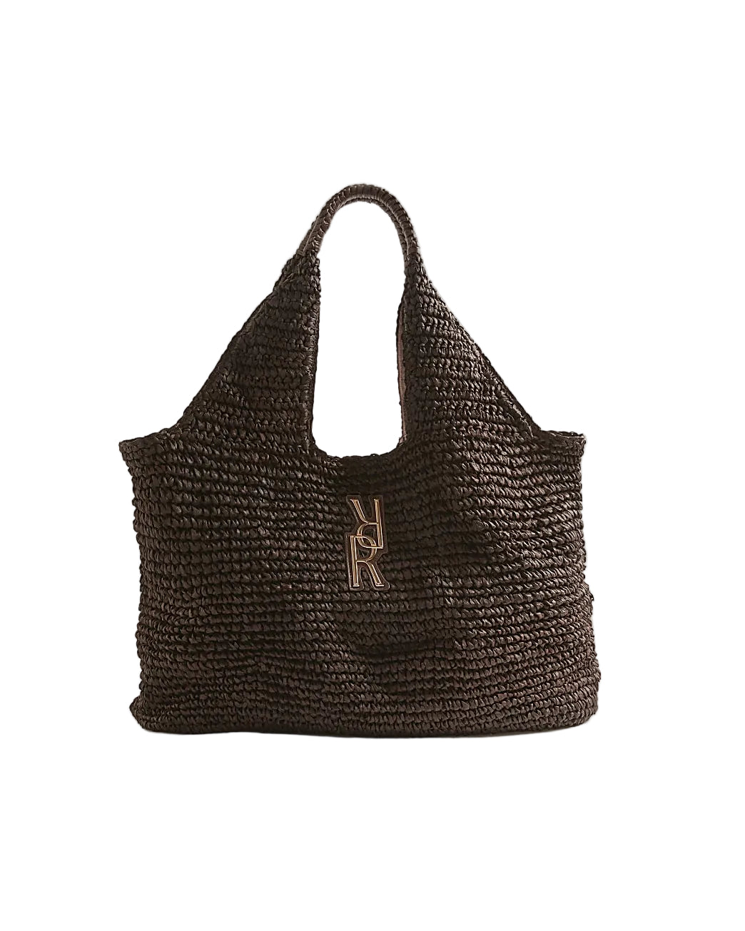 River island Brown Raffia Shopper Bag