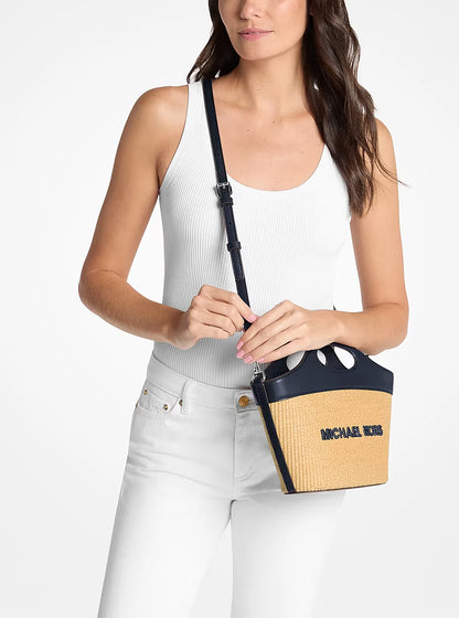 MICHAEL KORS Tatum Medium Woven Convertible Crossbody Bag
