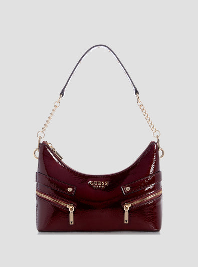 Guess Burgundy Trissa Shoulder Bag