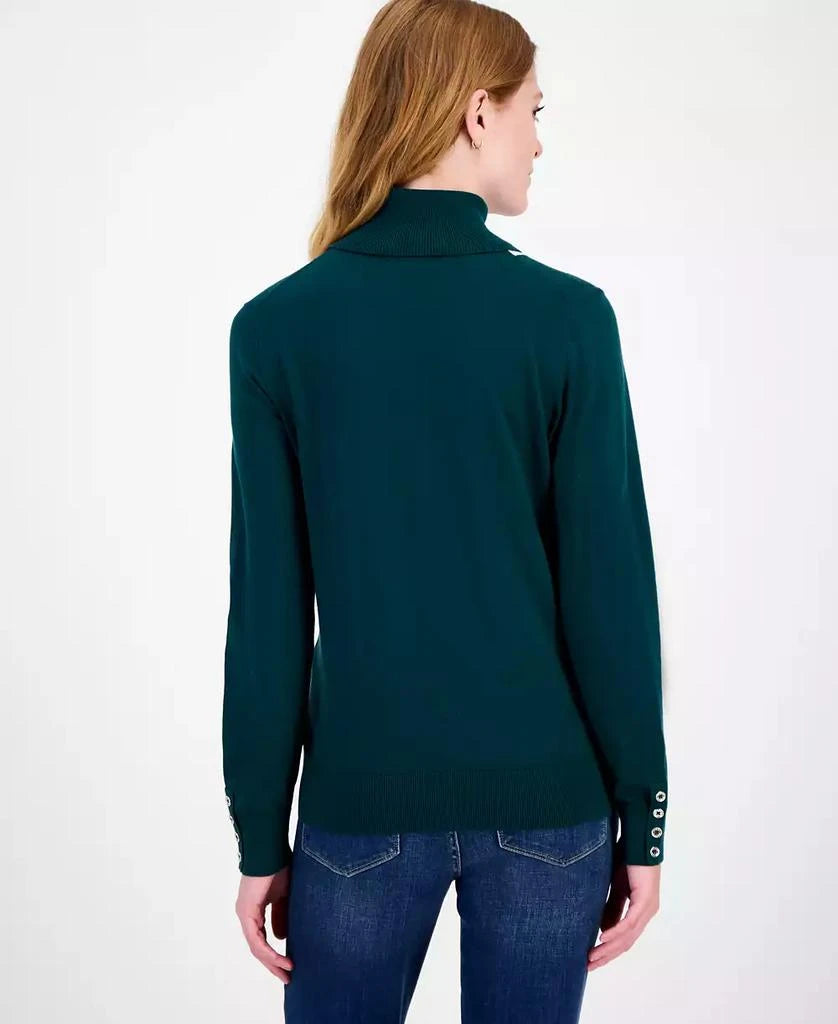 Tommy Hilfiger
Women's Cotton Vertical Stripe Turtleneck Sweater size L