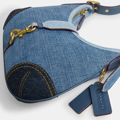 Coach Hamptons Hobo Bag with Repurposed Denim