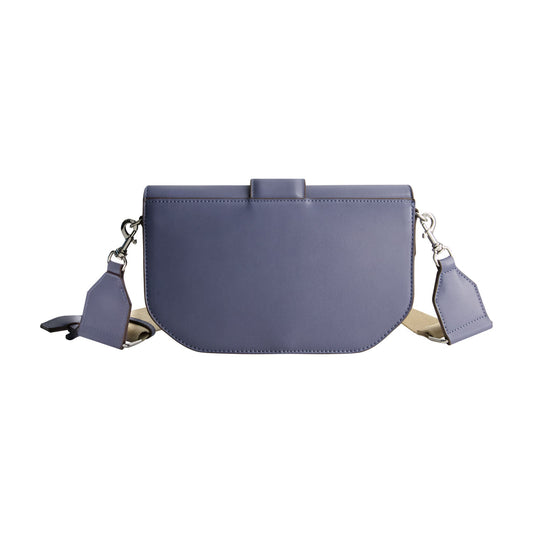 TRUE RELIGION SHOULDER BAG WITH SIGNATURE LOGO ACCENT, BLUE