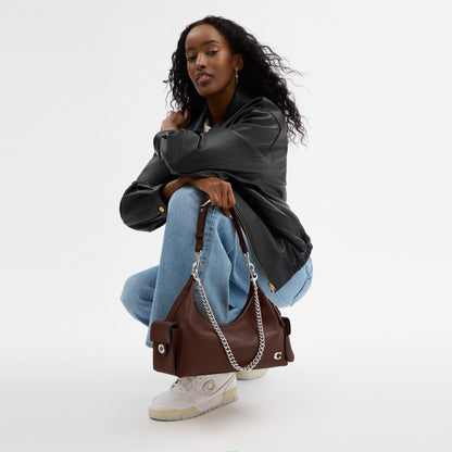 COACH POCKET JULIET BAG 30 IN MAPLE