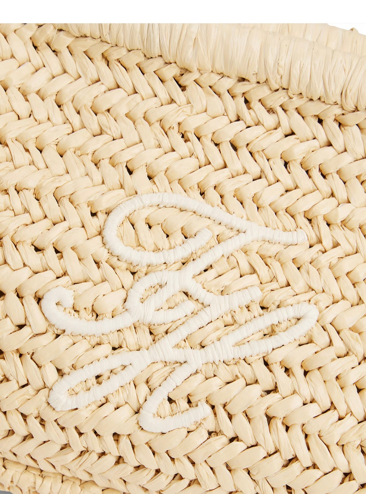 Tommy Hilfiger Braided clutch bag - natural rafia