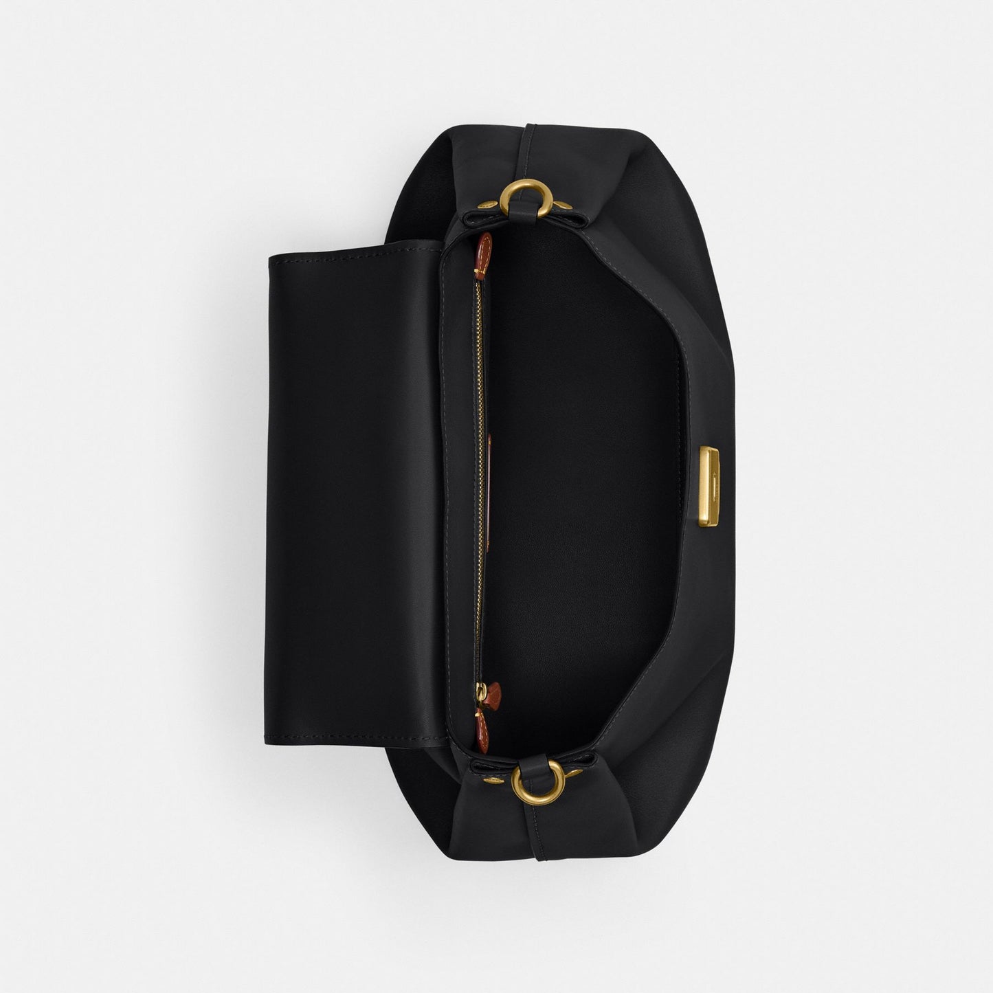 COACH SLOUCHY ROGUE TOP HANDLE BAG IN BLACK