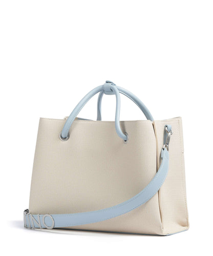 Valentino Alexia Shopping Handbag in ecru