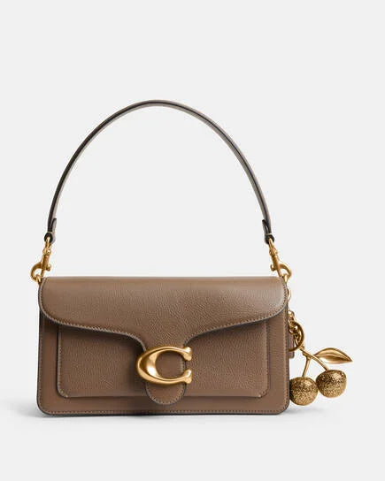 Coach Cherry Bag Charm in gold
