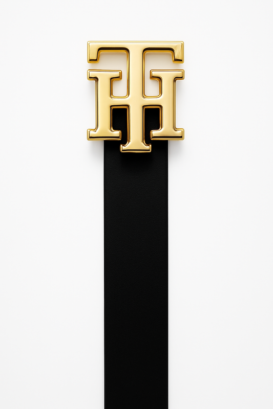 Tommy Hilfiger belt gold logo size large