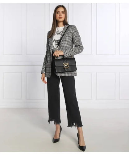 Pinko Leather messenger bag LOVE CLASSIC ICON