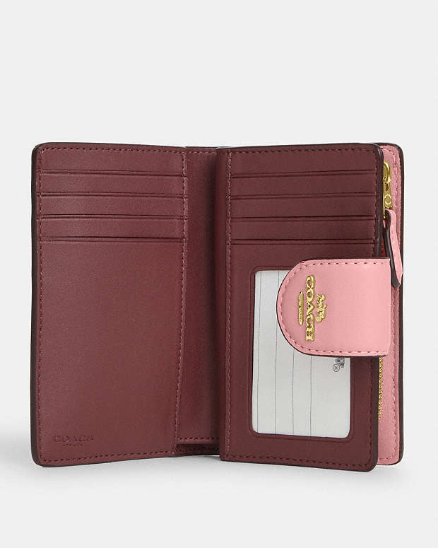Coach Medium Corner Zip Wallet With Signature Leather