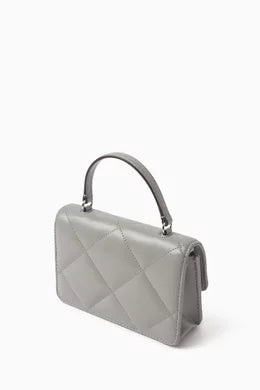 Tory Burch Kira Mini bag with a diamond-patterned quilted design and Nappa leather chain
