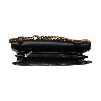 Kurt Geiger Soho Drench Wallet On A Chain/Crossbody Bag in Black
