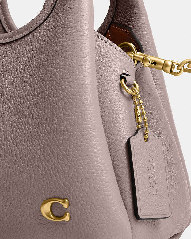 Lana Shoulder Bag 19 in brass/ Ash