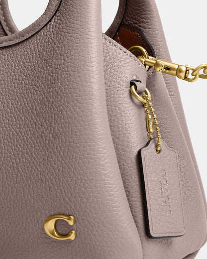 Lana Shoulder Bag 19 in brass/ Ash