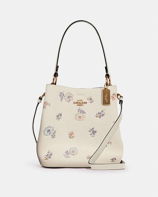 Coach Small Town Bucket Bag With Dandelion Floral Print