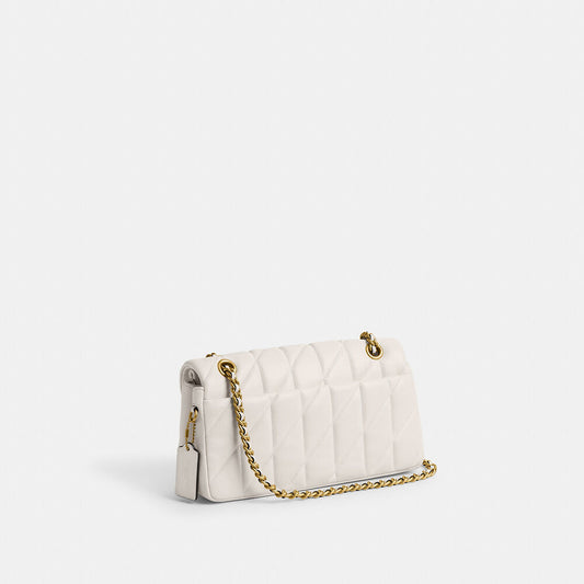 Coach Tabby Shoulder Bag 26  With Pillow Quilting white