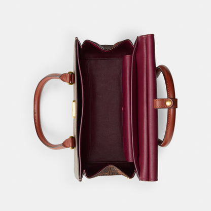 BROOME CARRYALL IN SIGNATURE CANVAS WITH SNAKESKIN DETAIL