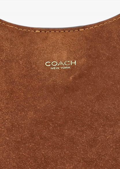 Coach Brooklyn Shoulder Bag 28 in suede material