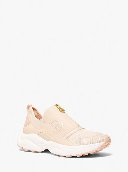 MICHAEL MICHAEL KORS Sami Scuba and Mesh Zip-Up Trainer size 5.5M