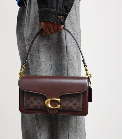 Coach Tabby Shoulder Bag 26 in signature canvas brown