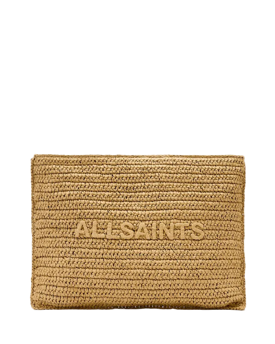 AllSaints Bettina Woven Clutch