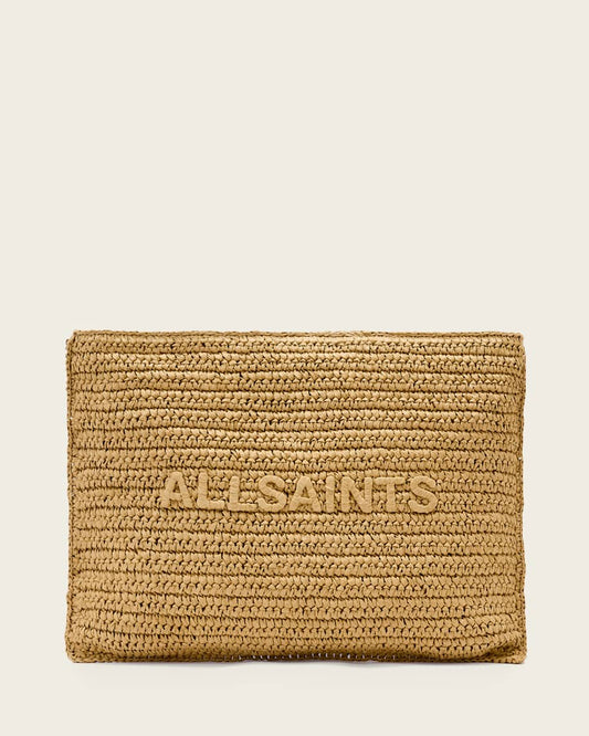 AllSaints Bettina Woven Clutch