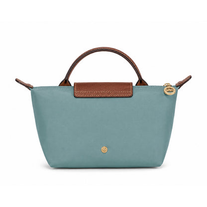 L.O.N.G.C.H.A.M.P Le Pliage Green Pouch in Turquoise