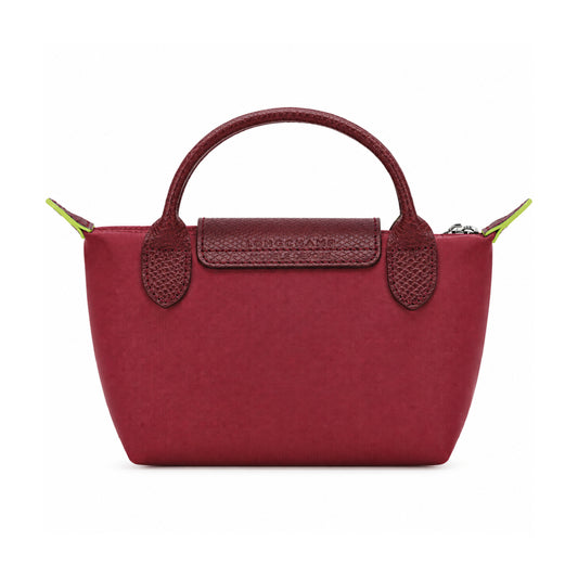 L.O.N.G.C.H.A.M.P Le Pliage Green Pouch in Chestnut