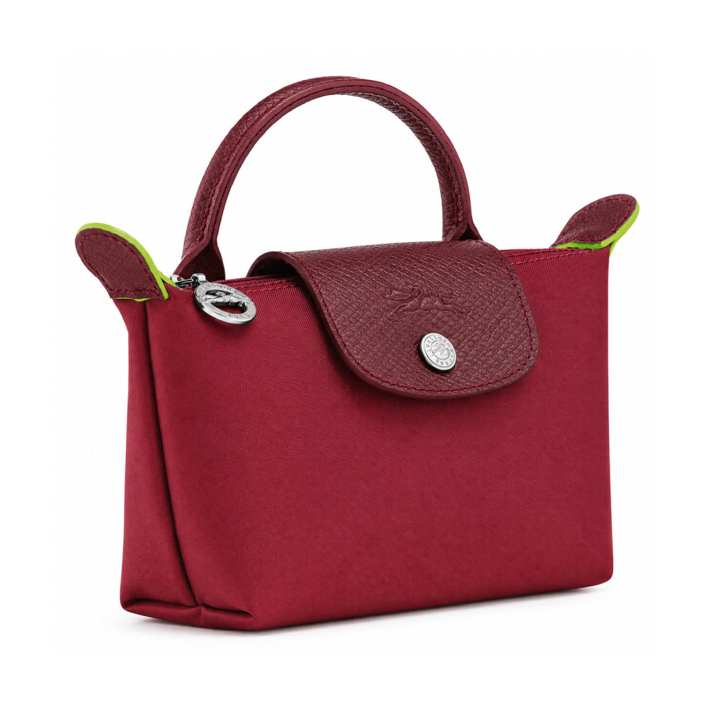 L.O.N.G.C.H.A.M.P Le Pliage Green Pouch in Chestnut