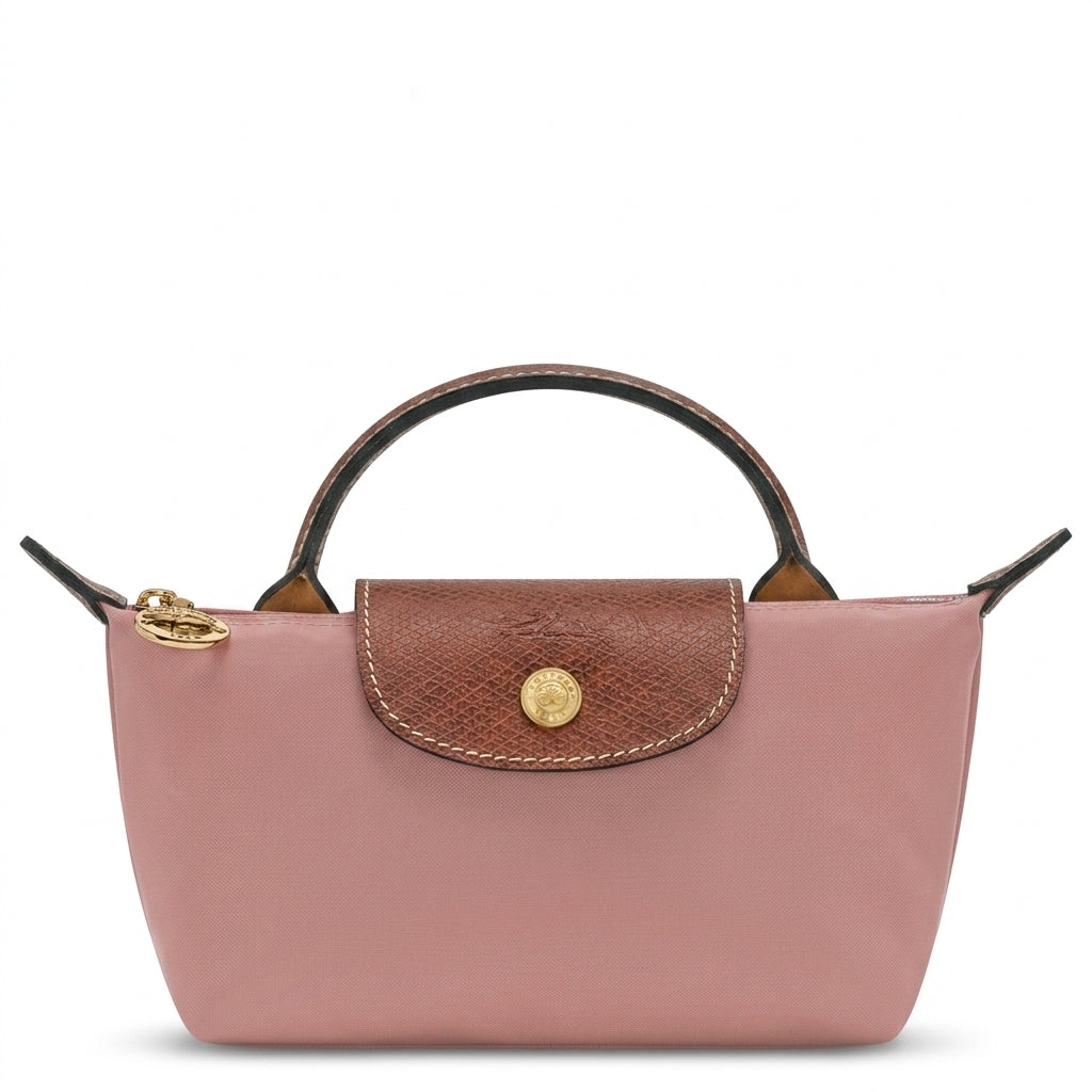 L.O.N.G.C.H.A.M.P LE PLIAGE ORIGINAL POUCH in pink tea