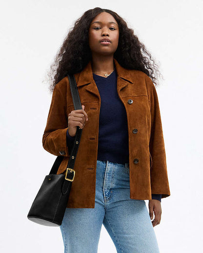 Coach Bleecker Bucket Bag 21 in black