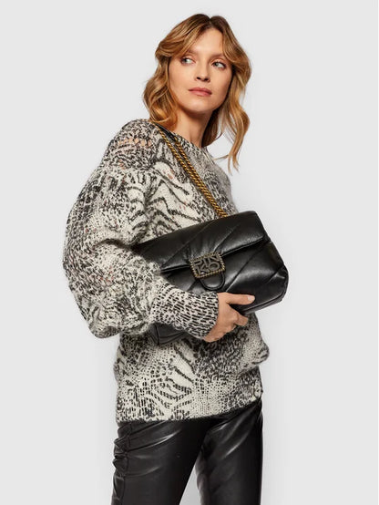 Pinko Love Classic Puff Maxy Quilt Jewel Bag