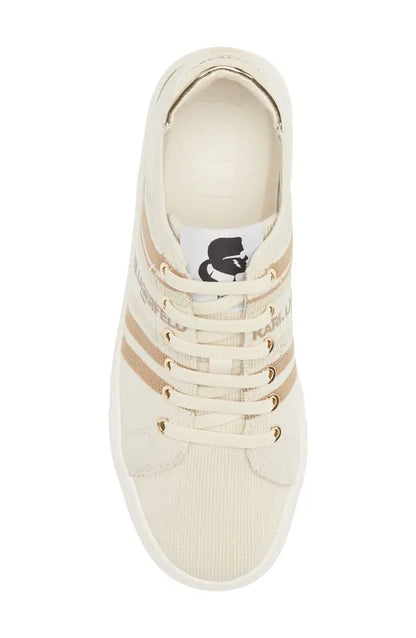 KARL LAGERFELD PARIS 
Cyrilla Knit Sneaker - Ecru size 36