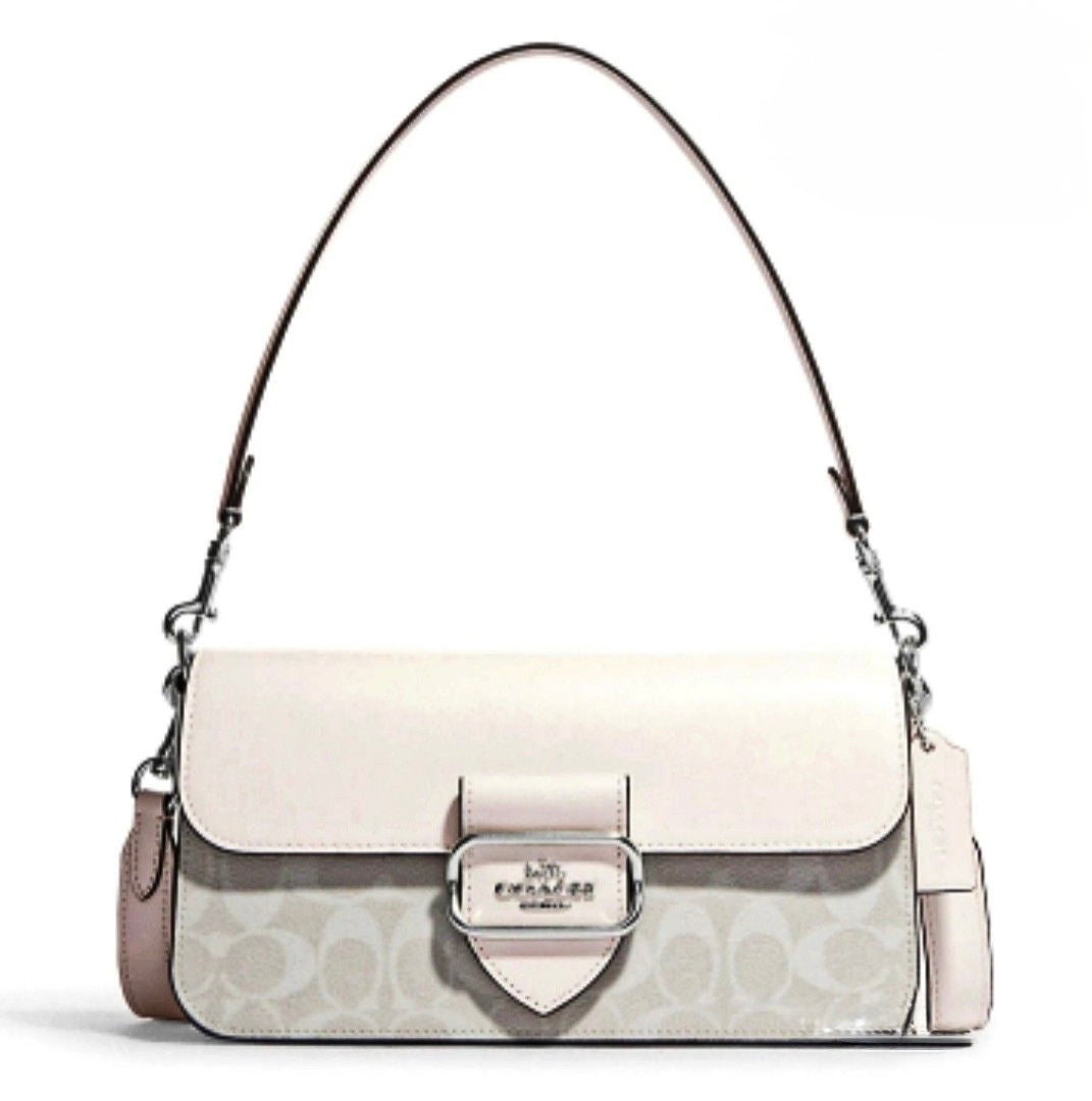 Coach MORGAN SHOULDER BAG IN SIGNATURE CANVAS
