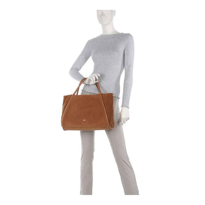 Abro Williw Handbag Leather Suede in Cuoio