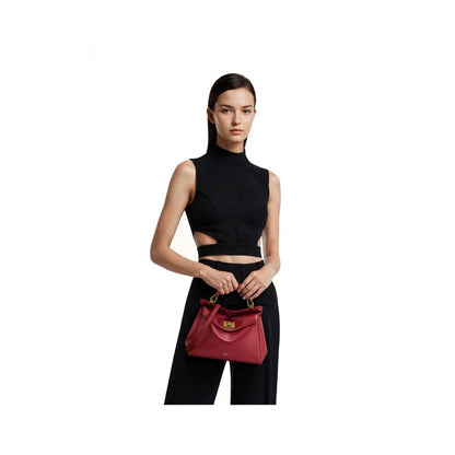 JW PEI Lucia Classic Top Hand Bag in Claret