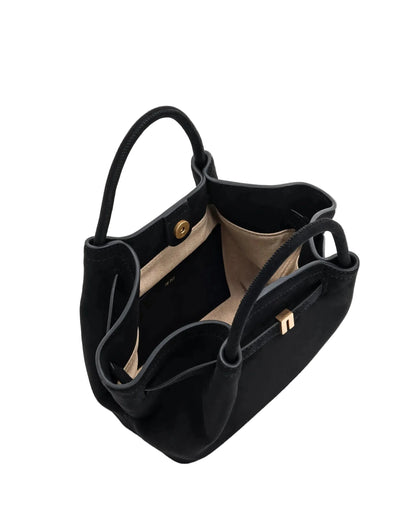 JW PEI Hana Suede Mini Tote Bag in Black