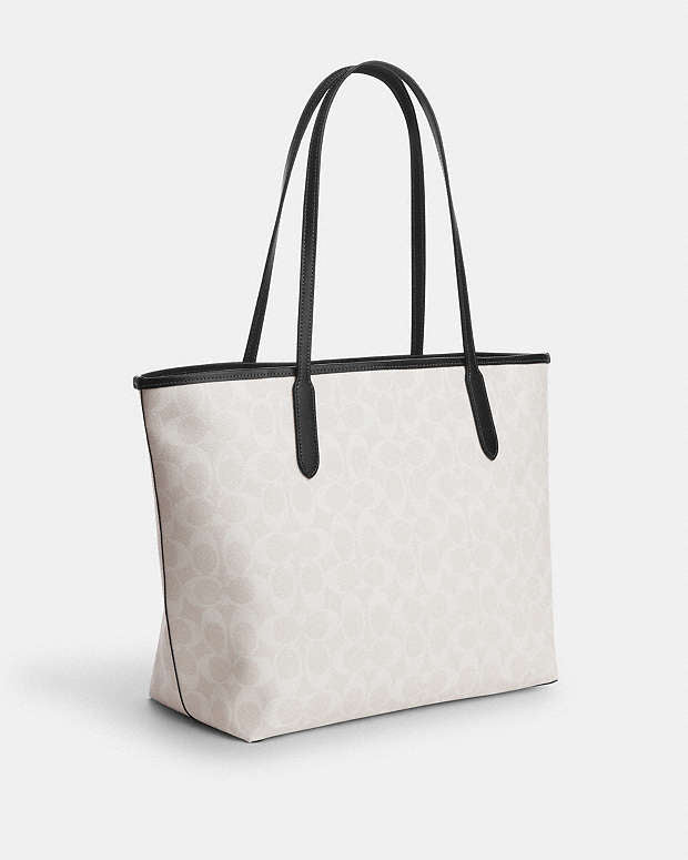 Coach City Tote Bag In Signature Canvas