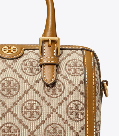 PETITE T MONOGRAM BARREL BAG TORY BURCH