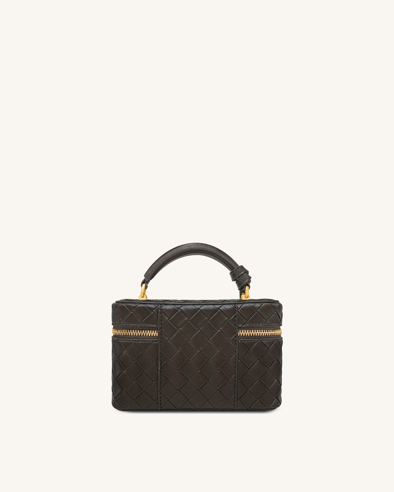 JW PEI Cleo Woven Texture Box Shape Top Handle Bag