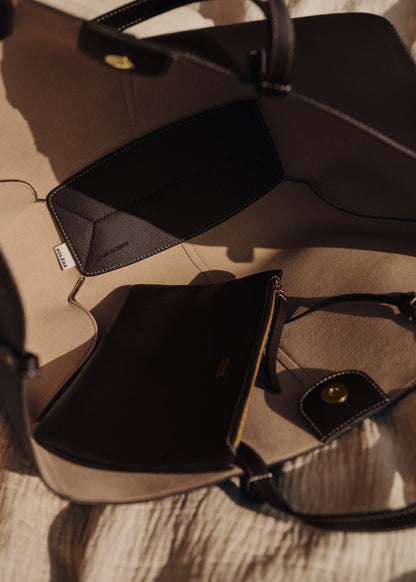 Polene Cyme edition textured ebony